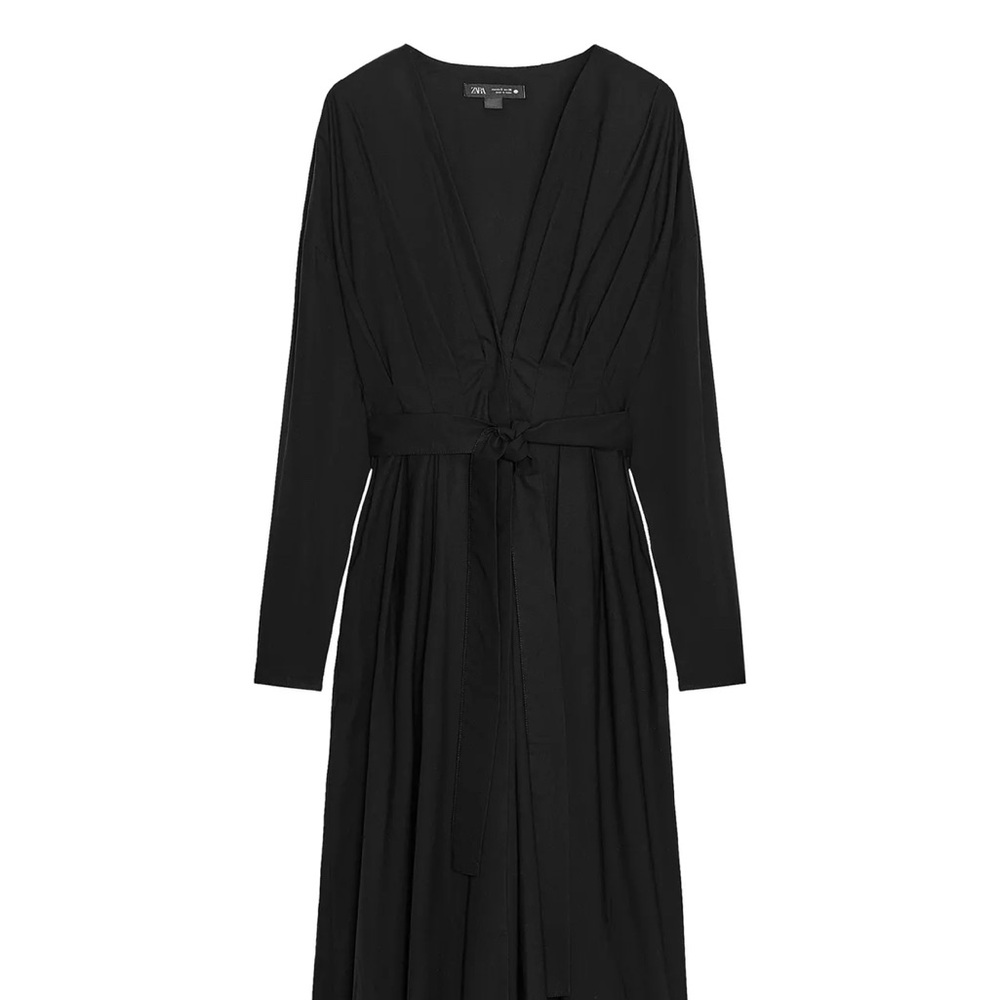 Zara ZW Collection Plated Midi Dress
